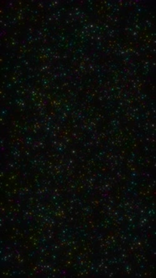 Boucle de particules à mouvement brownien abstrait coloré