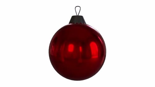 Christmas Bulb 3d new year object rotating loop