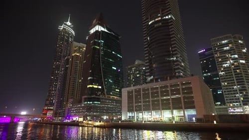 Dubai city at night