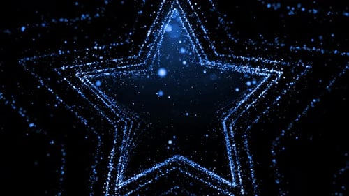 Blue Particles Background Loop