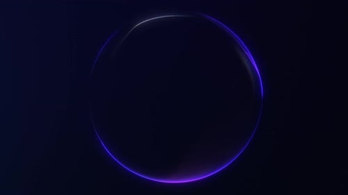 Glowing minimal orb with smooth gradient light in 4K 60FPS loop