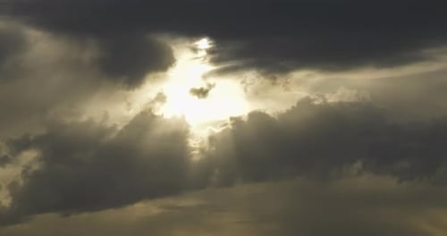 Time Lapse View Of Light Beams