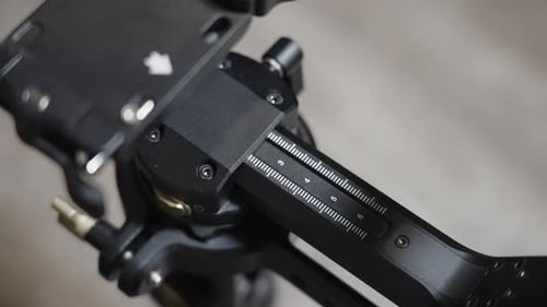 Close Up of a Camera Slider Tool