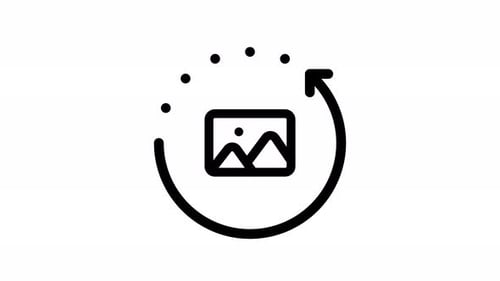 gallery line icon animation