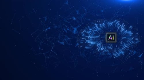 L'IA contrôle le réseau mondial Robot Hand Point Earth Cyberspace Robotique 3D Terre HUD Artificiel