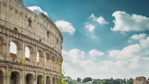 Rome Italy Colosseum Flavian Amphitheatre Famous World Landmark UNESCO