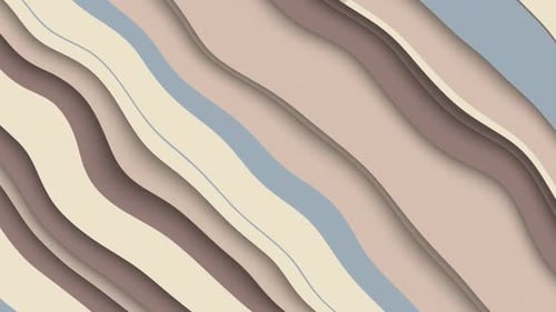 Dynamic Layered Abstract Wavy Lines Loop Background