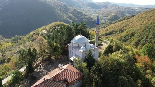 Aerial Rural Mosque