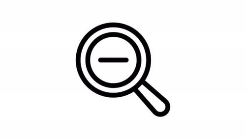 zoom line icon animation