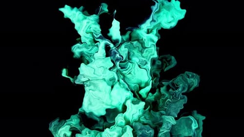 Abstrakter grüner Hintergrund von Wasserwellen, Wellen, Wasserwellen, Marmor, beweglicher, bunter flüssiger Farbe