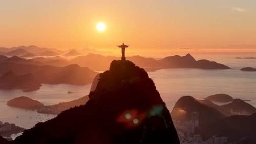 Christ The Redeemer At Rio De Janeiro In Rio De Janeiro Brazil.