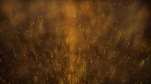 Golden shining particles