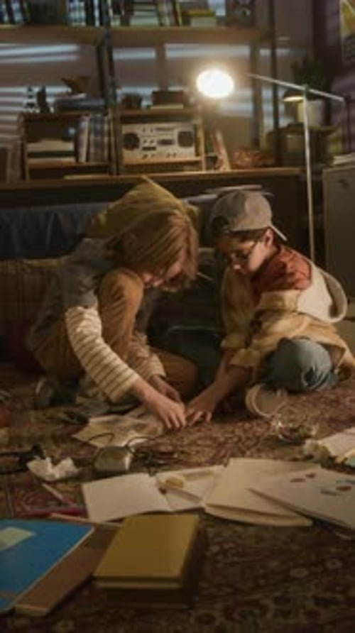 90s Boys Collecting Bubble Gum Inserts