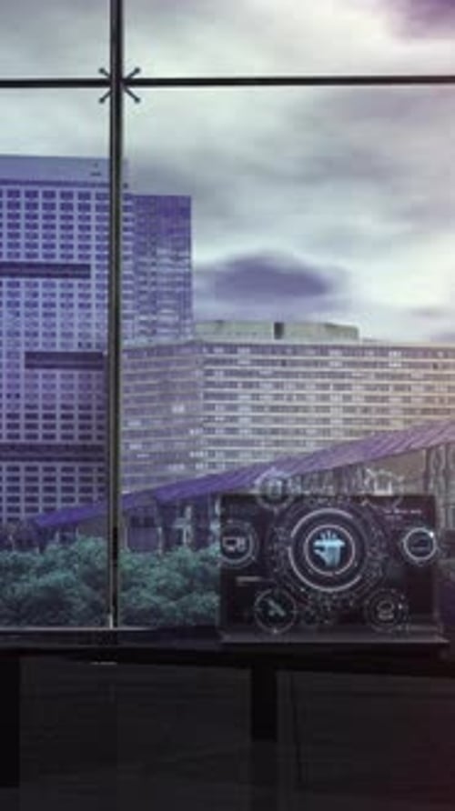 Infográficos de segurança aprimorados para notebooks em comparação com janelas panorâmicas de escritório