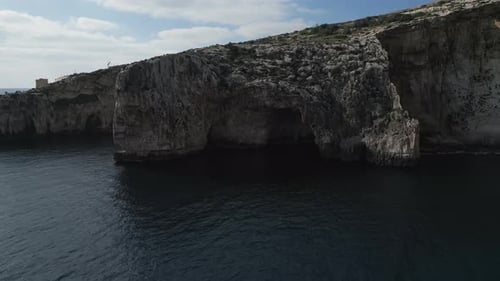 Malta - Mediterranean travel destination, cliffs near Xlendi Bay on Gozo