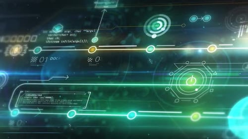 Virtuelles buntes Datenarray HD
