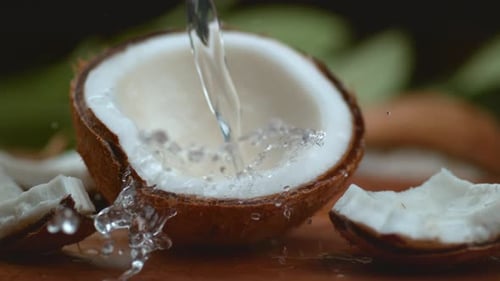 Coconut Water Splashing in Super , with Phantom Flex