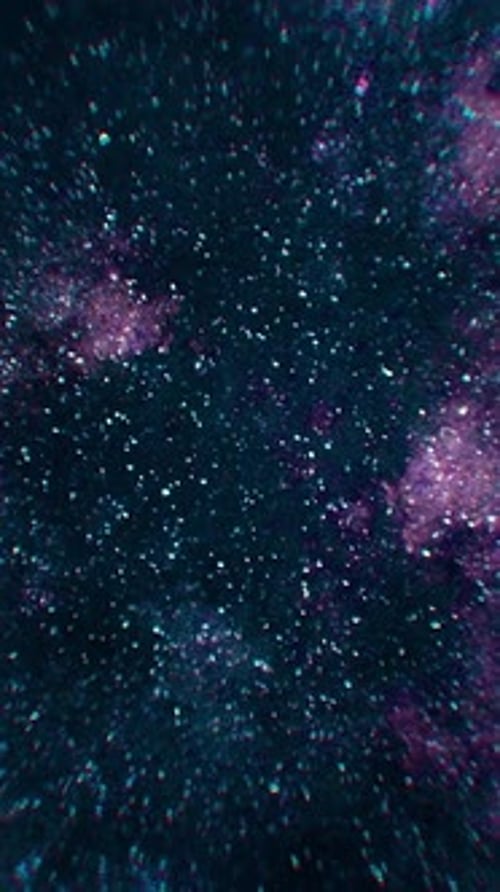 Simulated Space Flight Through Scattered Large Stars Outer Space with Large Clusters of Stars