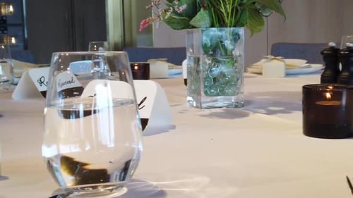 Shot of beautiful dinner table decoration and setup