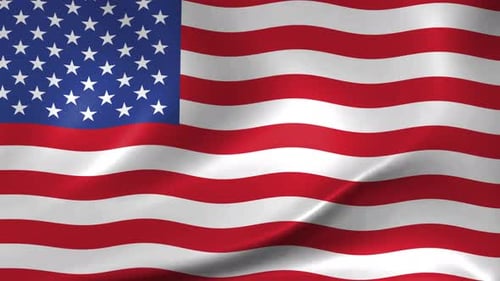 Realistic Waving American Flag for Patriotic Events