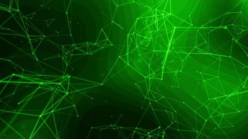 Modern Green Plexus Background Looped V2