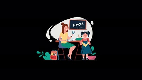 Teacher and Student Learning Together at School