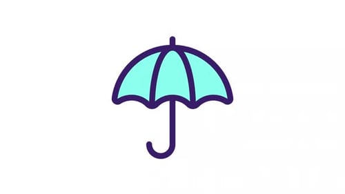 Animated Umbrella Color Ui Icon