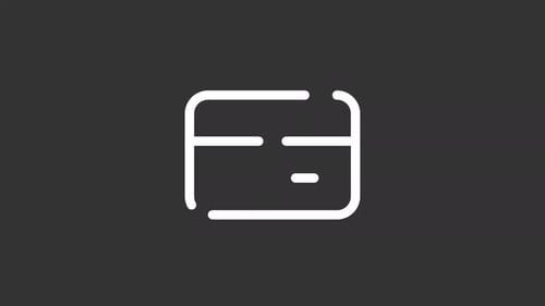 Animiertes Ui-Symbol „Weiße Linie ablehnen“