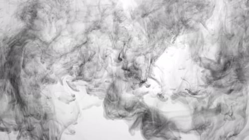 Collection Sumi : effet d'encre douce et trouble coulant sur fond blanc