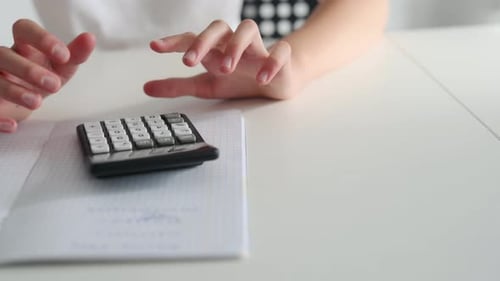 Child with Calculator