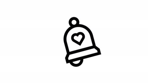 Animated Heart Notification Bell Icon