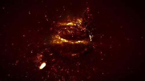 Abstract Energetic Nuclear Fusion Plasma Fire Cell Loop Background