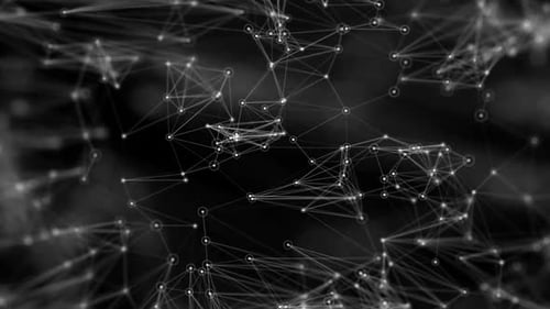 Digital network background with data points