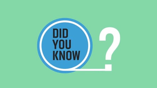 Did You Know With A Question Mark