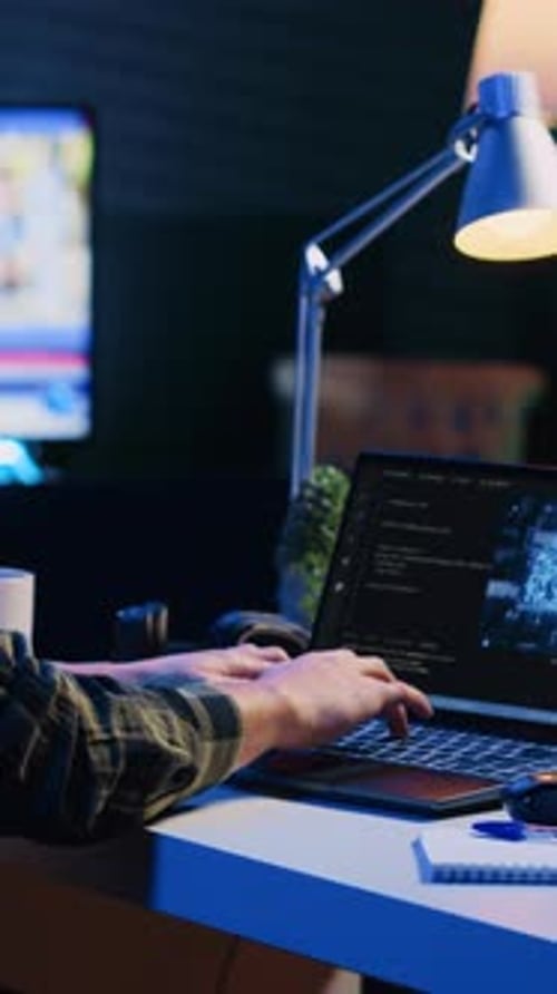 Vertical Video Freelancing System Administrator Upgrading High Tech AI