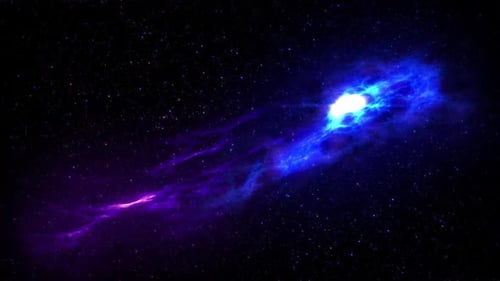 Abstract Light Burst Reveals Cosmic Nebula Background