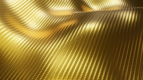 Wave Animation Carbon Fiber Gold