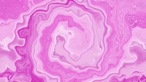 Abstract Pink Fluid Marbling Loop Background