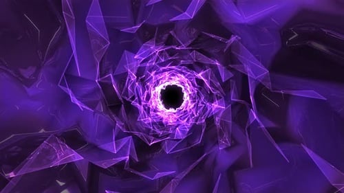 Low Poly 3D Tunnel 4K