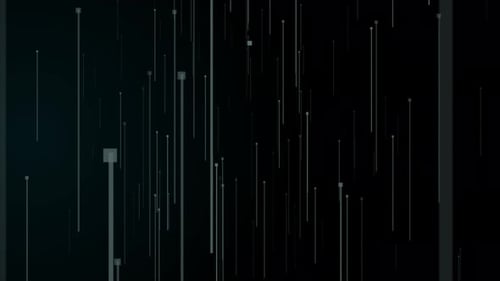 Bucle de fondo animado de partículas de línea oscura