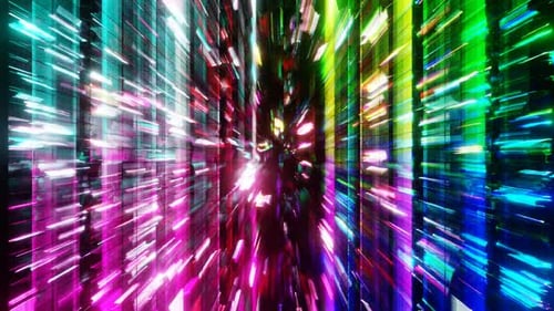 Multicolor Psychedelic Absctract Background Loop Animation In 1080Hd