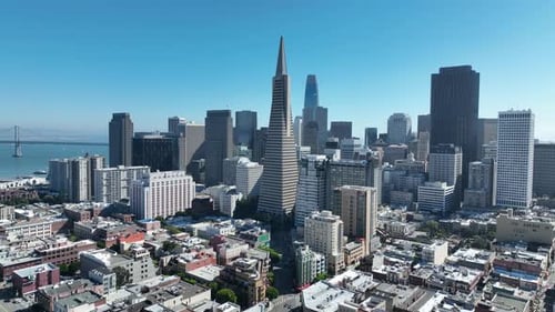 Skyline City at San Francisco in California United States.
