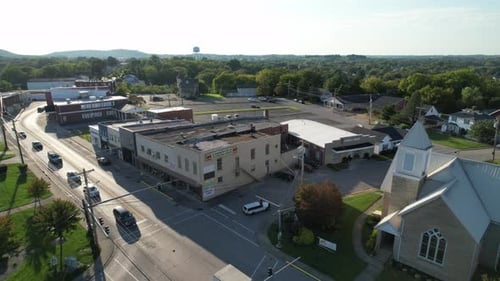 aerial pullout berea kentucky aerial near berea university