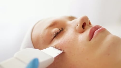 Close-up of Skincare Facial Treatment