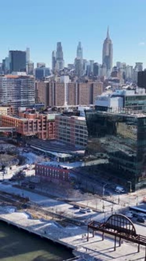 New York Skyline At Manhattan In New York United States.