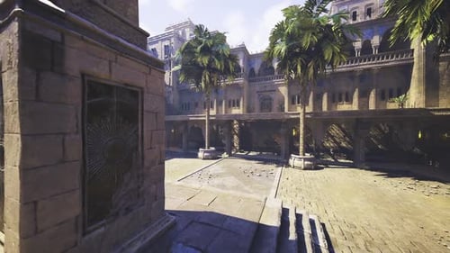 Artisan Techniques Showcase Through Carved Stones and Ambient Daylight Effects