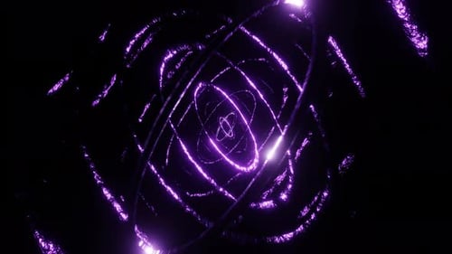 Purple Organic Ellipsoid Background Vj Loop In 4K