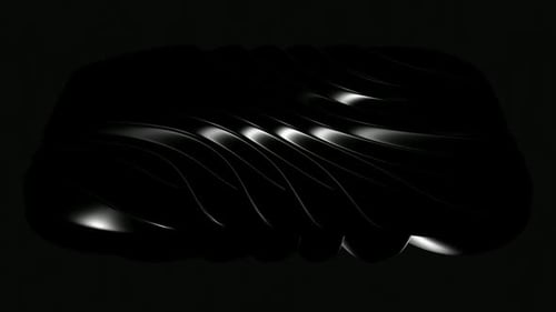 Elegant Dark Abstract Glossy Waves Fluid Motion Background