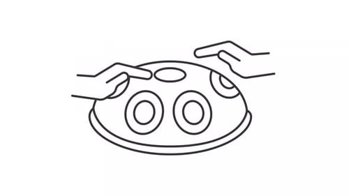 Animated Handpan Musical Instrument Flat Design Icon