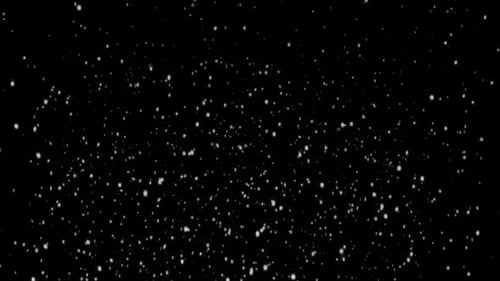 Snow Falling On Alpha Channel